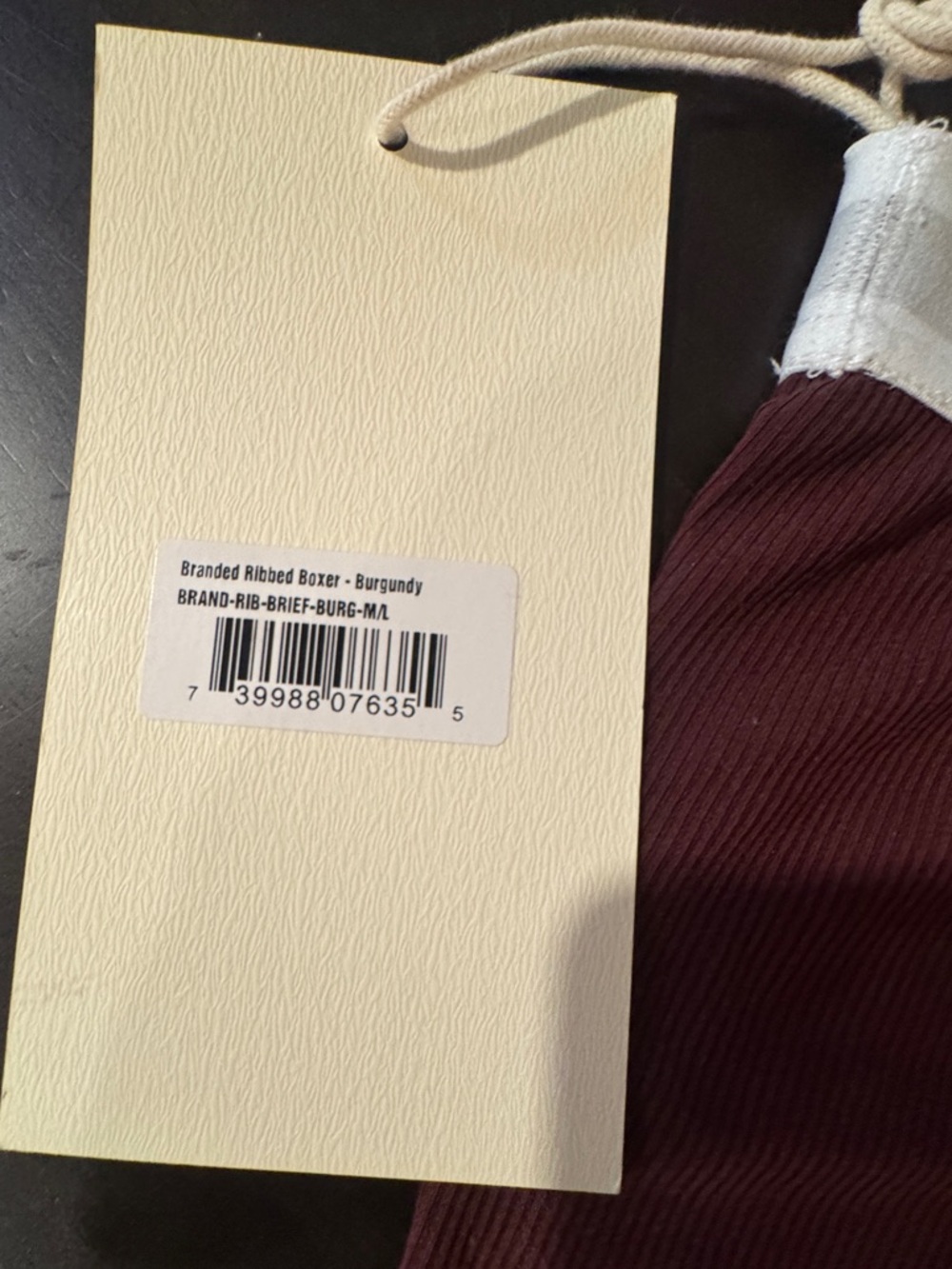 Adanola | Womens Branded Ribbed Boxer in Maroon NWT - Picture 8 of 11